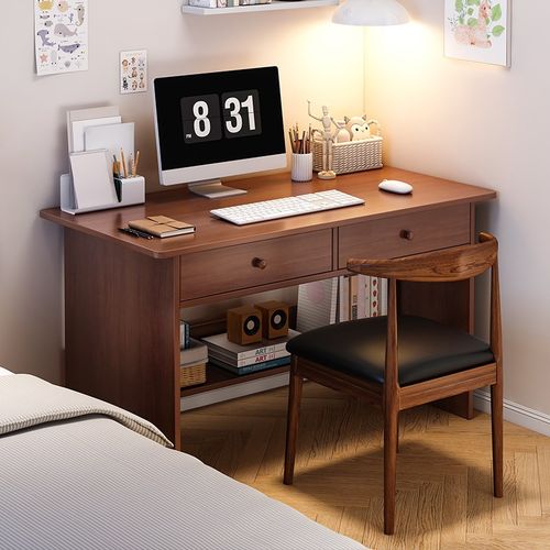电脑桌台式小型卧室家用写字小桌子简易出租屋用学习桌带抽屉书桌