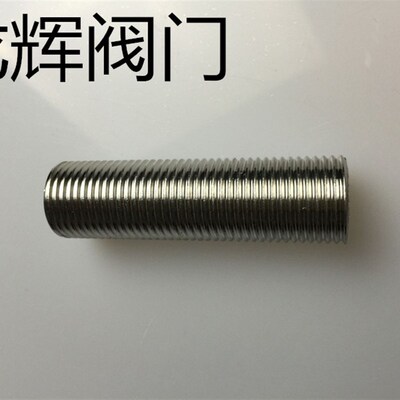 304不锈钢全螺纹外丝70mm长通扣外丝管子直接接头4分50mm100mm