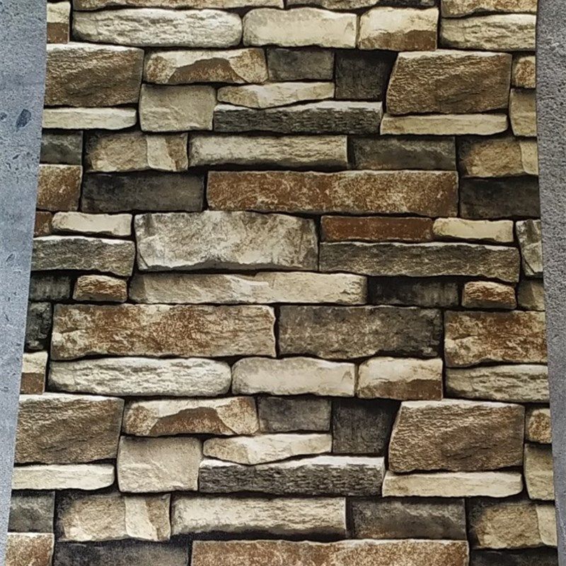 外墙贴翻新防水防晒贴纸仿墙砖自粘复古怀旧壁纸家居花店农村卧室