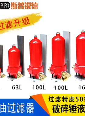 破碎锤回油管路过滤器炮机液压油过滤芯总成柴油液压油滤清器支架