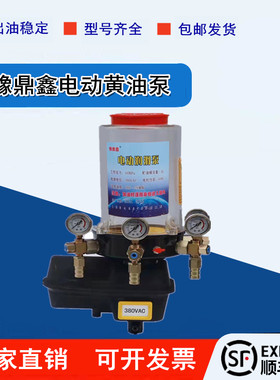 豫鼎鑫混凝土搅拌机220V380V四出口带压力表电动润滑泵油脂泵