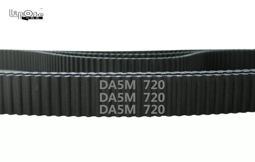 定制 HTD 双面齿 DA5M 720 144齿 橡胶 同步带 圆弧齿 传动带
