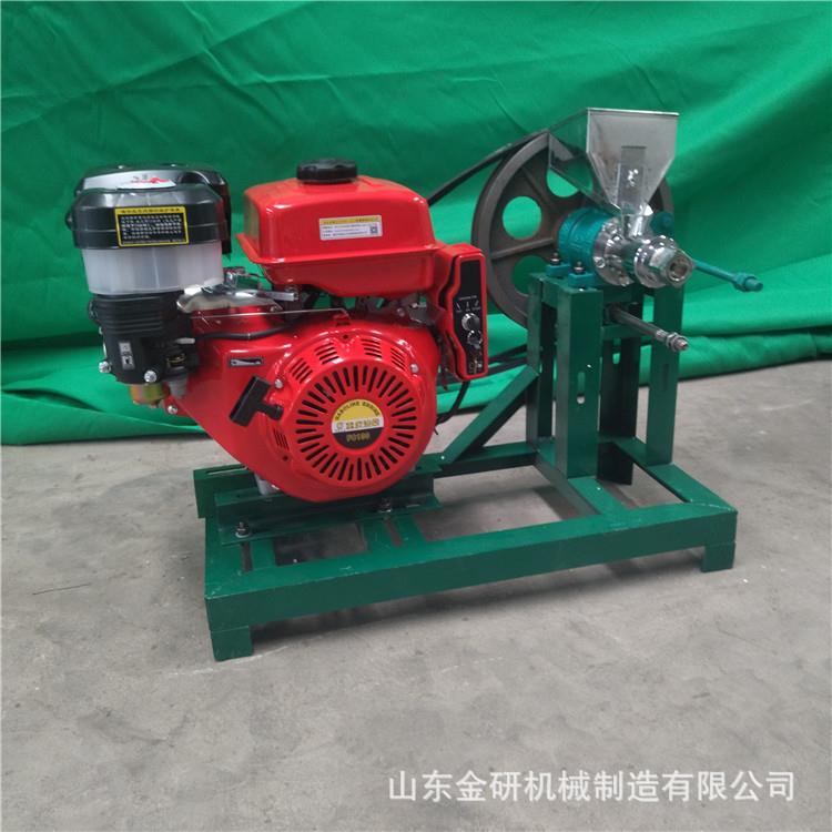 五谷杂粮加面粉双机头米花机汽油柴油电机款膨化机