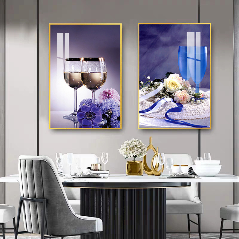 餐厅装饰画现代简约饭厅饭桌墙D面壁画歺厅餐桌背景墙温馨挂画
