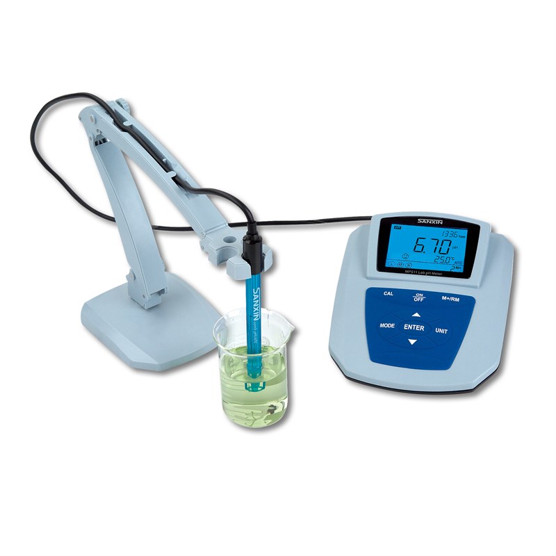 上海三信 MP511pH计 602万向电极架 201T-M电极 pH4.00 6.86 9.18