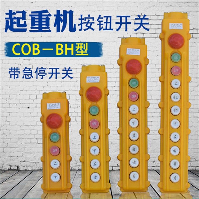 包邮COB-BH型起重机防雨型按钮开关带急停62/63/64/65BH力特电器