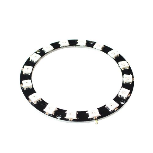 16位 WS2812 5050 RGB LED 智能全彩RGB环开发板大环 SUNLEPHANT
