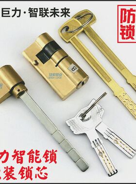 巨力指纹锁锁芯JULI锁芯智能锁门禁卡密码锁锁芯电子门锁锁头配件