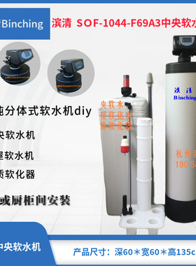 滨清 2.0吨中央分体式软水机1044+F69A3 全屋软水 水质软化处理器