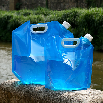 车载便携折叠水袋户外旅行5L10L自驾游环保饮水袋手提储水袋水桶