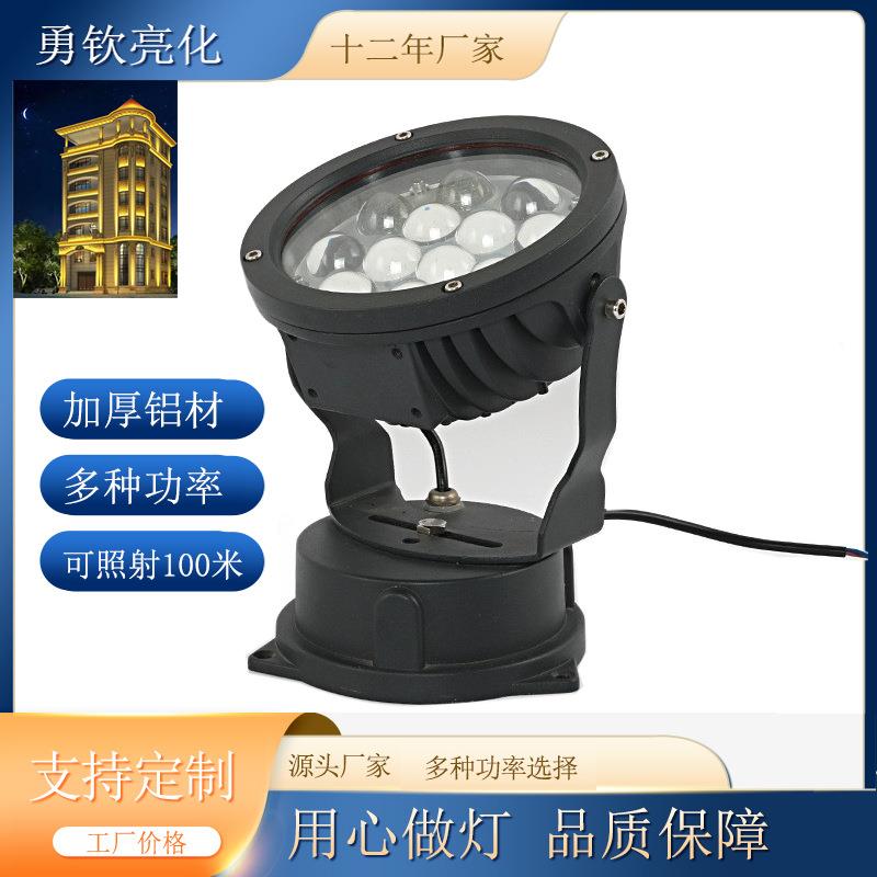 一束光投光灯户外防水投影聚光射灯楼宇亮化外墙窄光远程强光