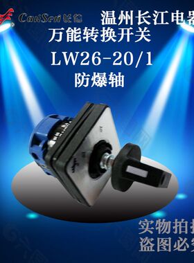 长信防爆轴转换开关LW26-20/1组合开关分合两档通断温州长江电器