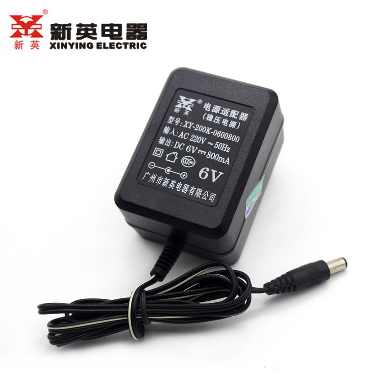 新英XY-965K 6V500MA稳压电源6V0.5A直流变压器 6V电源6伏适配器