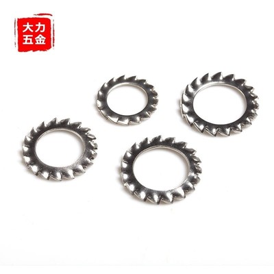 不锈钢外锯齿垫片斜齿垫圈止动防滑M2.5 M3 M4M5M6M8M10M12M20M30