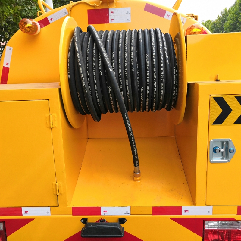 高压清洗车配件高压清洗机管道清洗疏通车钢丝编织橡胶管高压管