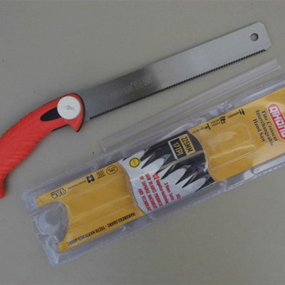 库存货正品企鸿三倍速木工锯家用手锯木用割角开榫锯密齿快速锯