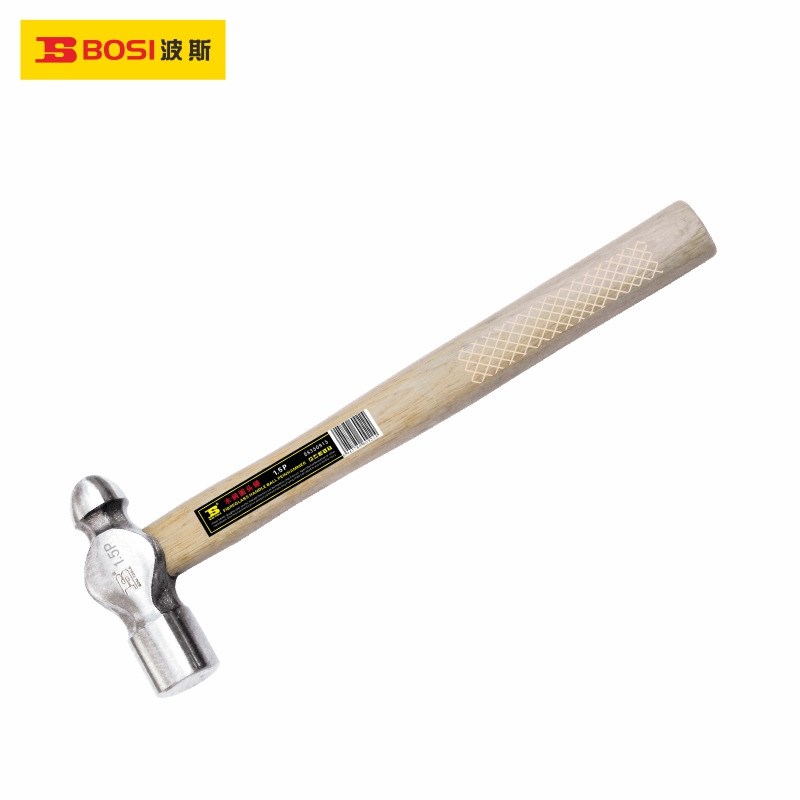 波斯工具 木柄圆头锤 奶子锤榔头铁锤锤子 纯钢锻打 镜面精抛