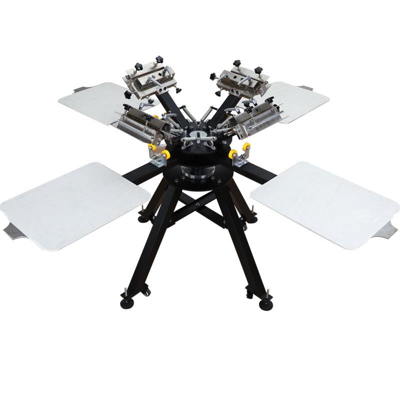 新款微调丝网印刷机45*61cm手动服装印花机多色四色丝印机T恤