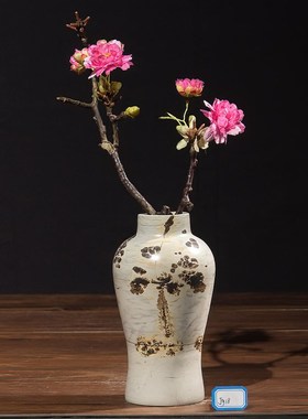 内有多款天然草花石国画石奇石工艺品中式摆件免漆打蜡将军瓶花瓶