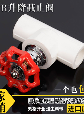 PPR截止阀水管阀门ppr升降式阀芯204分256分32 1寸 PPR水管管件配