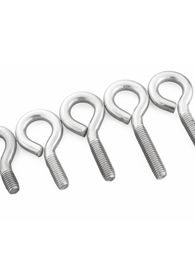 M4M5M6M8镀锌闭口羊眼螺丝钉304不锈钢/镀锌吊环带圈挂钩圆环螺栓