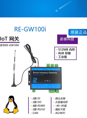 RE-GW100i IoT 4G 网关 数据上云 物联网盒子 工控机 DTU 工业级