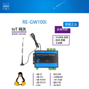 RE-GW100i IoT 4G 网关 数据上云 物联网盒子 工控机 DTU 工业级