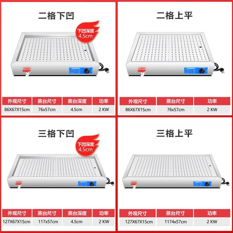 保温台商用加热台式浏阳蒸菜台z小碗菜台包子熟食加热器快餐保温