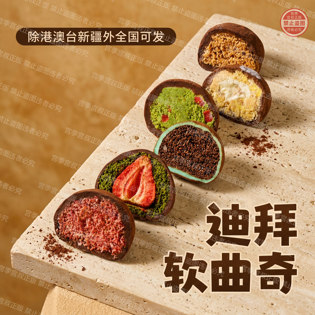 【宫季每日鲜】新口味迪拜软糯曲奇宿舍办公室爆款零食独立包装