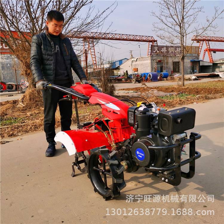 小型汽油旋耕机 两冲程开沟犁地机 7.5马力便携式旋耕机