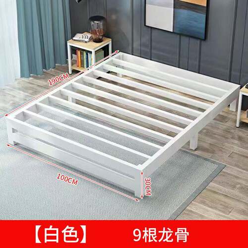 架床无床头加加厚床双人床1.艺见详情8x2米铁艺床架1铁米单人铁铁