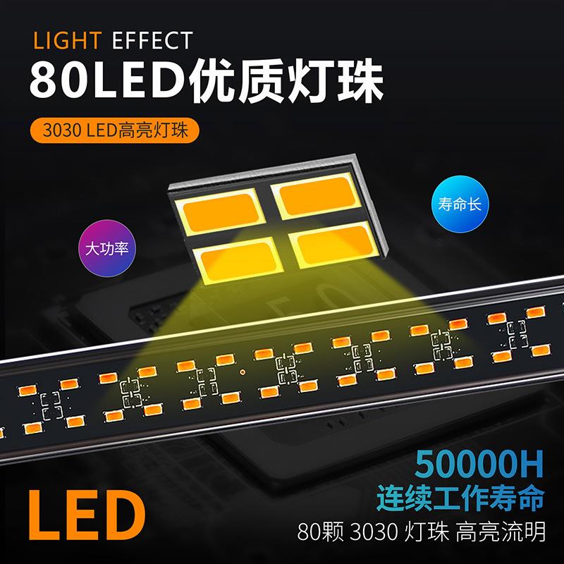 汽车多功能杠灯80LED顶车爆闪灯挡载风玻璃80ELD示灯多模式警车长