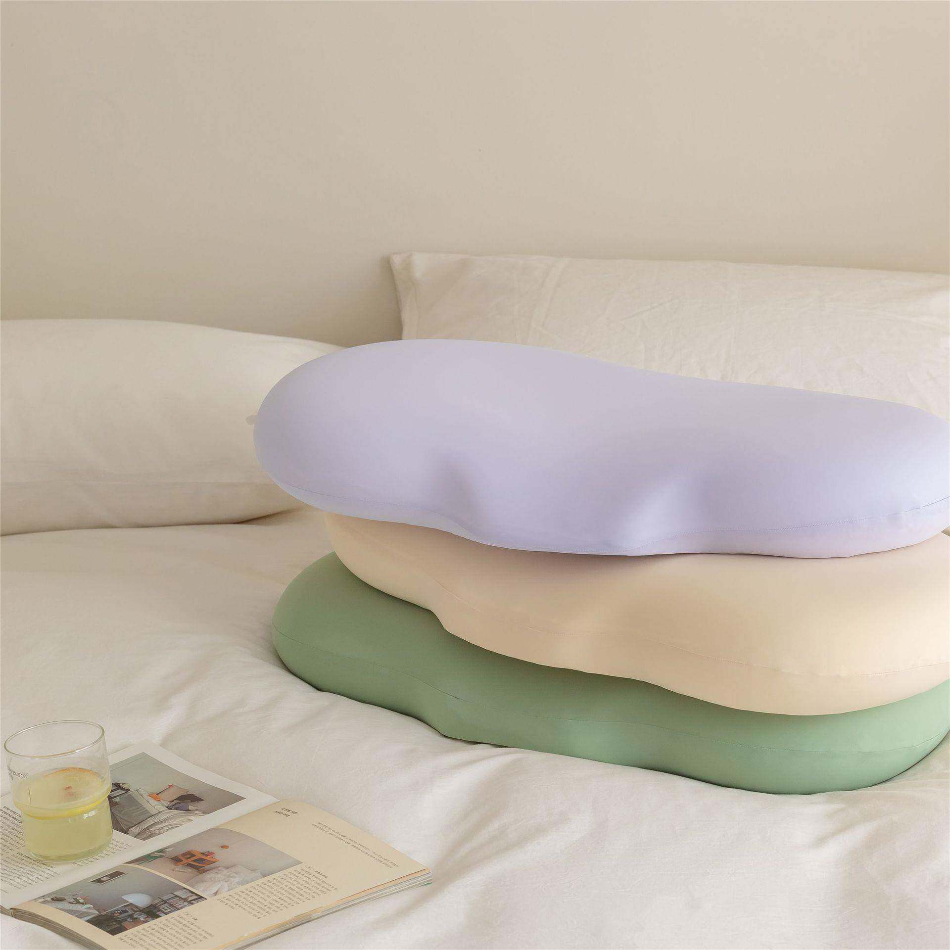 清水棉UVJ枕枕护枕芯即回弹枕中枕低枕头含枕套记忆颈棉枕软云豆