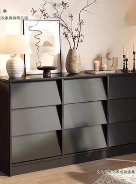 实木柜斗柜物QAQ抽柜卧室床尾置柜客厅收纳屉靠墙储物柜九斗柜小