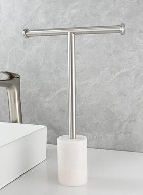ci理enc巾ia科德林卫生间圆619柱大石式毛巾架浴室免打孔浴立架