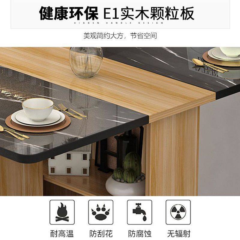 新款折叠餐桌家用小户型简易多功能可移动长方形出租房吃饭小桌子