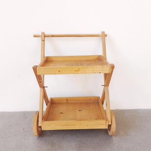 安吉思飞户外阳台可移动花盆架种植盆托盘带轮子室内甜品置物架