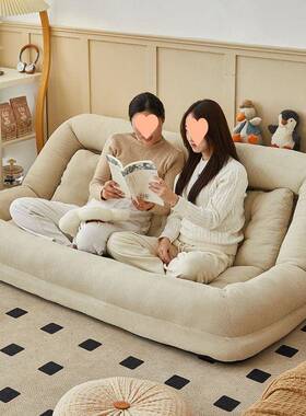 巨型榻榻米人狗窝懒人卧沙发可躺可类睡折叠室沙用发床两双人QIV