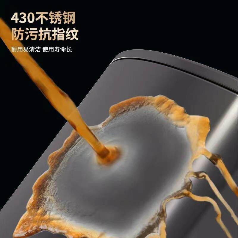 26EQ厨房大号不锈钢有盖垃圾桶家用大码20升30升45升防臭客厅