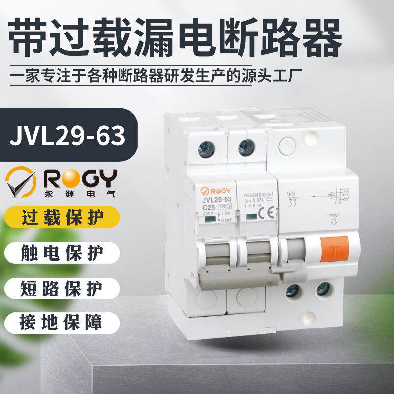 AC型电DPI式带电过电流保护家用护断路器磁RCBO过载漏保断路器空