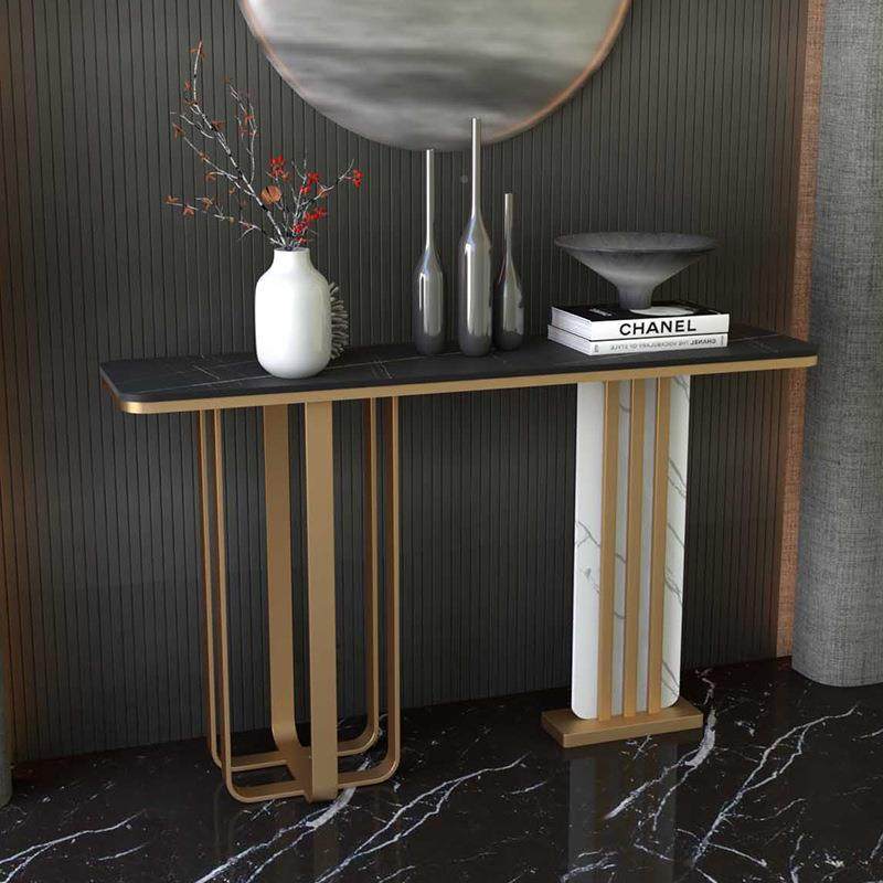 岩板玄桌柜台现代装简约轻奢几案靠景墙入户走669廊客厅大堂饰关