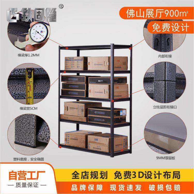 仓库自由组合铁货超架展示架车间落地多层架108市货架便利店展示