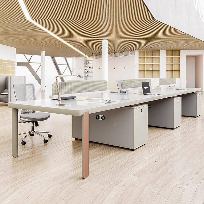 简约现代屏风卡座员工24位/6人财公务办公/D0312桌职员办桌椅组合