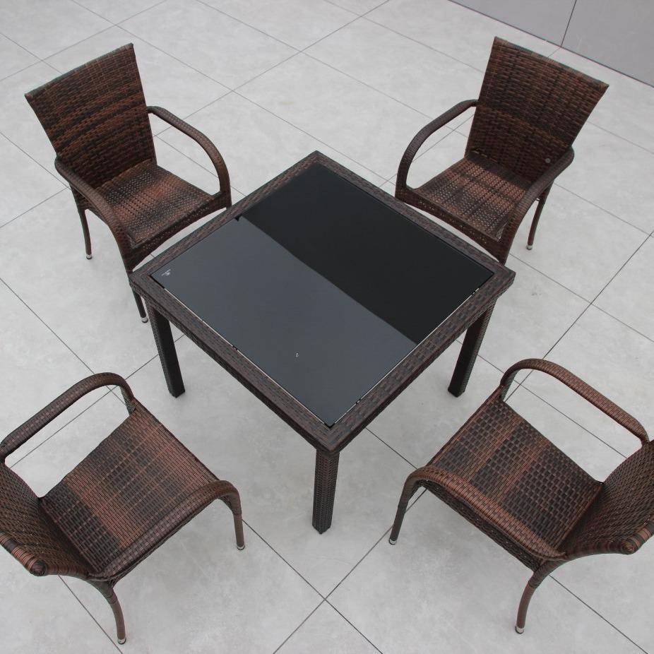 户几外直休闲桌椅庭院花园阳三件套XCS-BT00别墅室外台小茶编藤桌