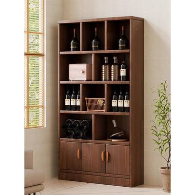 实木柜家厅置酒物架展示柜商用用简客约小型玄关柜靠墙MLL隔断柜