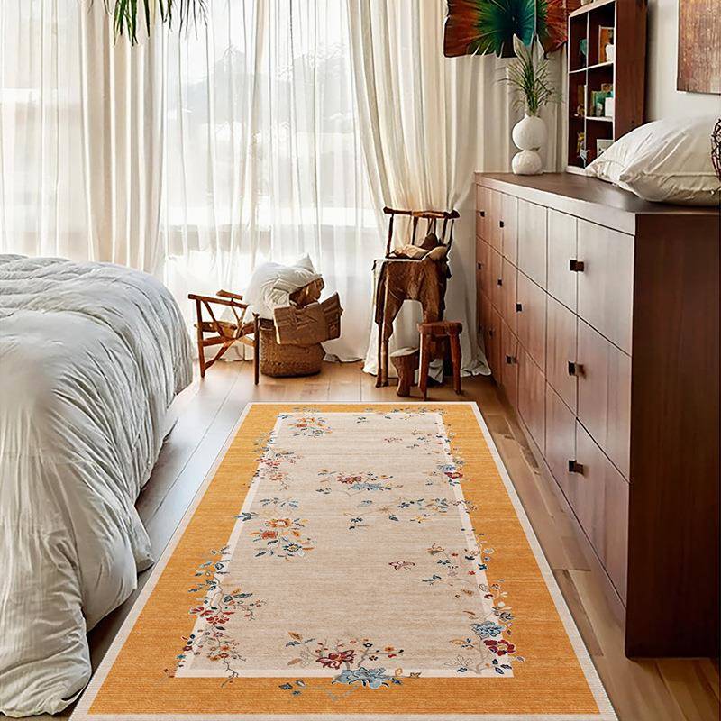 天225款津TXI新中式厅地毯书房大面0积满铺地客垫中古风卧室床边