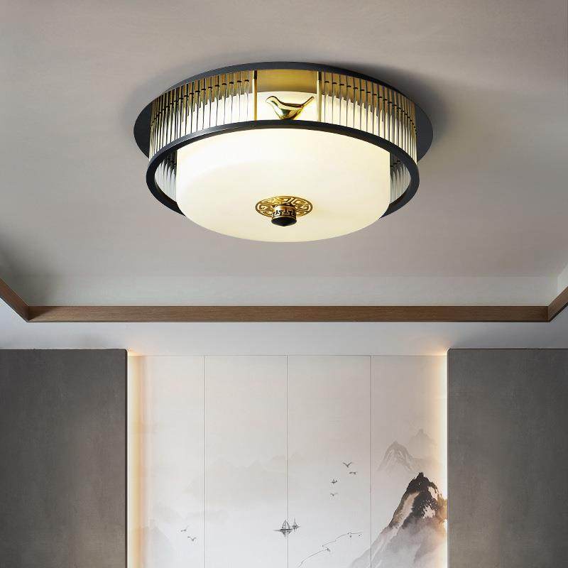 顶灯之蕴约19412新中式吸灯圆形客厅卧房间现代简轻奢室复古中国