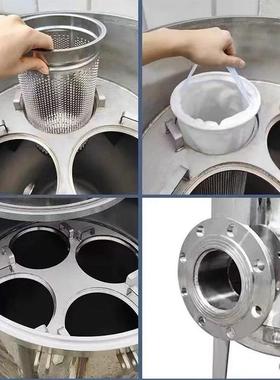 袋式过滤器304工业用布袋式不锈井水河泥沙质抗钢堵FVT水塞滤杂芯