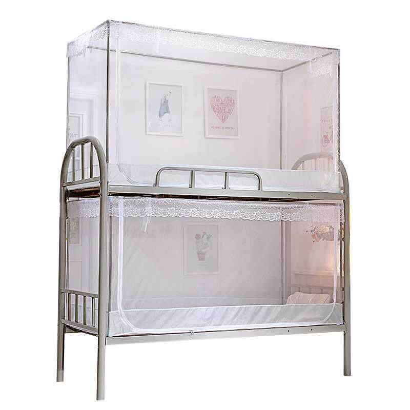 蚊帐学生宿舍上铺下铺通用0.9m单人0.8寝室住校透明可伸缩蒙