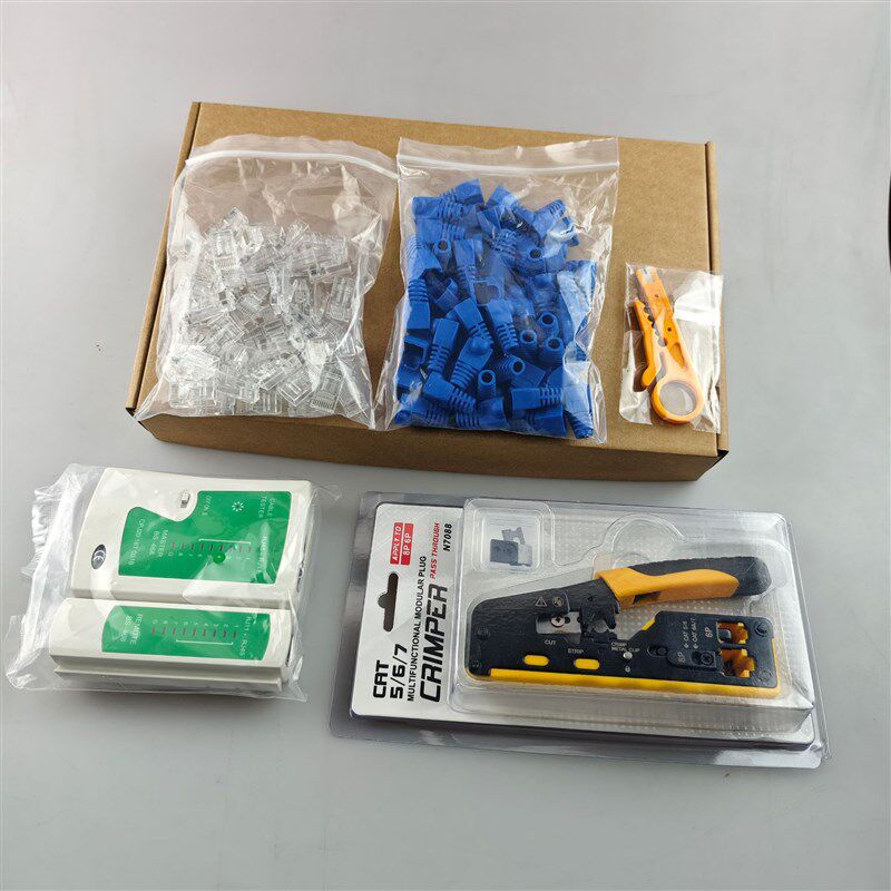 网线钳多功能钳子五u金手动工具7类通孔网线钳